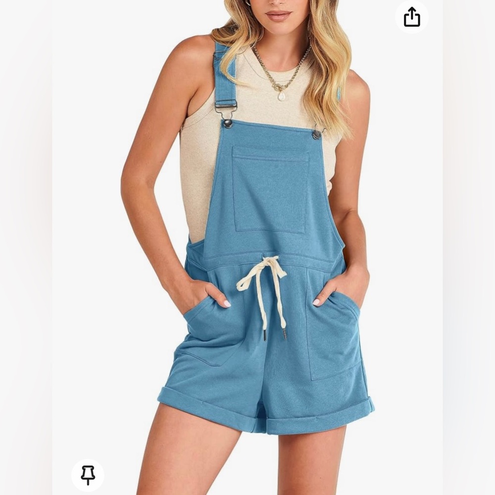 SM- Baby blue overalls
